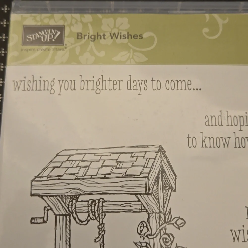 Stampin Up Bright Wishes rubber stamp set